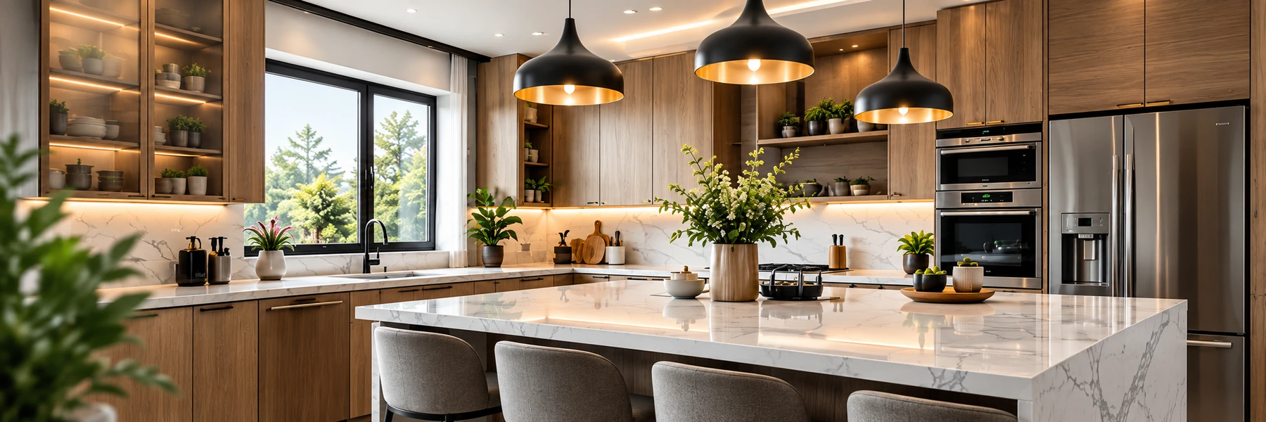 Modern kitchen and cabinetry